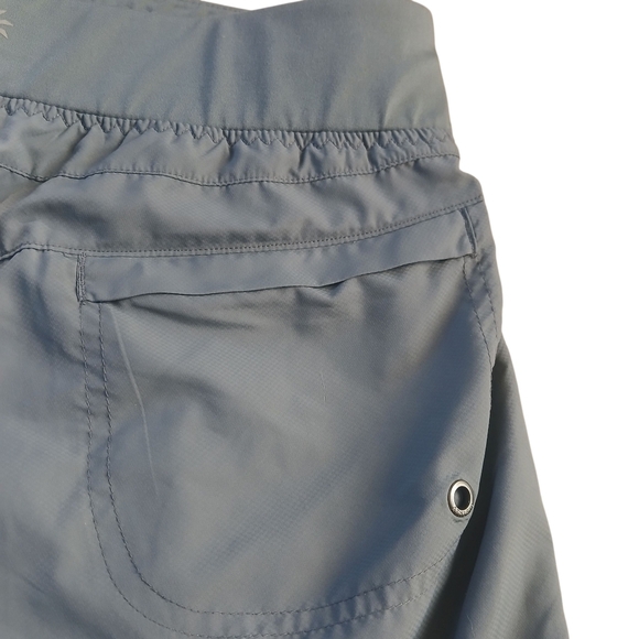 Athleta Short Mesh Racer Run Short Size Large Grey Tie Waist Featherweight Large - Picture 4 of 11